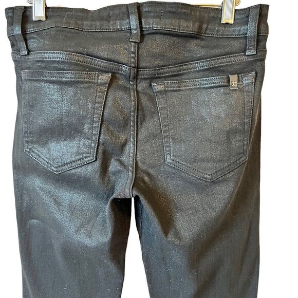 Joe’s Jeans The Skinny Wax Coated Black Ankle Jeans - Picture 7 of 8